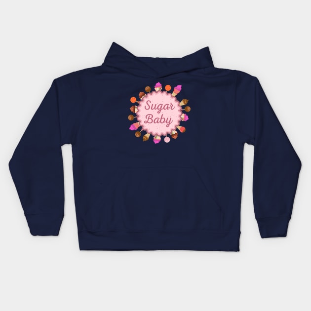 Sugar Baby Kids Hoodie by jslbdesigns